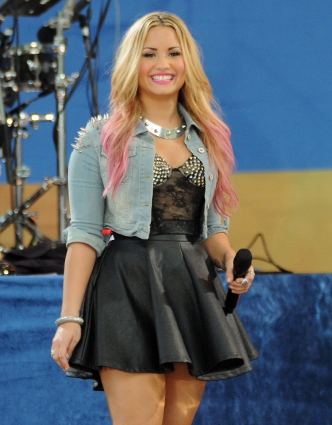 Demi Lovato at 'Good Morning America' TV show, Summer Concert Series, New York (Photo Photo