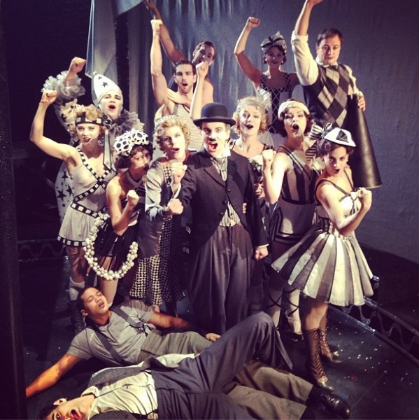 Photo Flash: Saturday Intermission Pics, Dec 29 - New Year's Edition - NEWSIES Ushers in 2013 and More!  Image