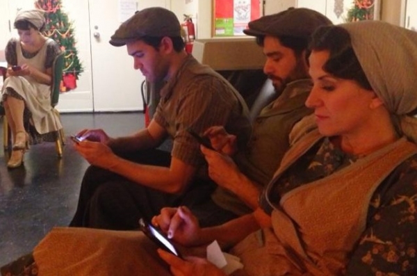 Photo Flash: Saturday Intermission Pics, Dec 29 - New Year's Edition - NEWSIES Ushers in 2013 and More!  Image