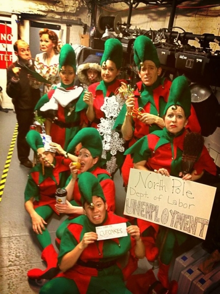 Photo Flash: Saturday Intermission Pics, Dec 29 - New Year's Edition - NEWSIES Ushers in 2013 and More!  Image