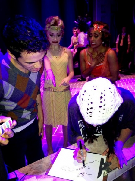 Photo Flash: Saturday Intermission Pics, Dec 29 - New Year's Edition - NEWSIES Ushers in 2013 and More!  Image