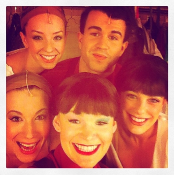 Photo Flash: Saturday Intermission Pics, Dec 29 - New Year's Edition - NEWSIES Ushers in 2013 and More!  Image