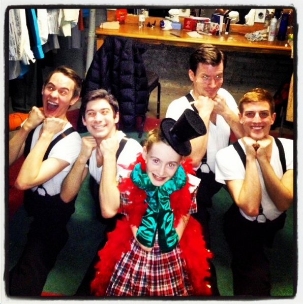 Photo Flash: Saturday Intermission Pics, Dec 29 - New Year's Edition - NEWSIES Ushers in 2013 and More!  Image