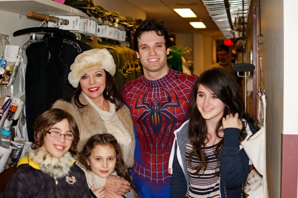 Photo Flash: Joan Collins Visits SPIDER-MAN! Image