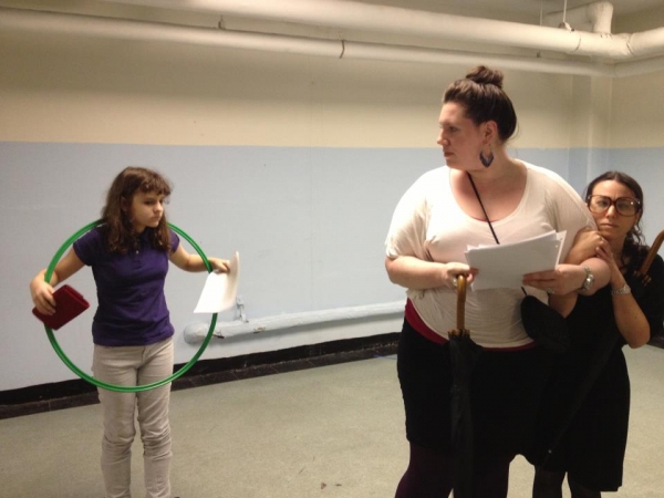Photo Flash: In Rehearsal with the Cast of MOOSE MURDERS! Image