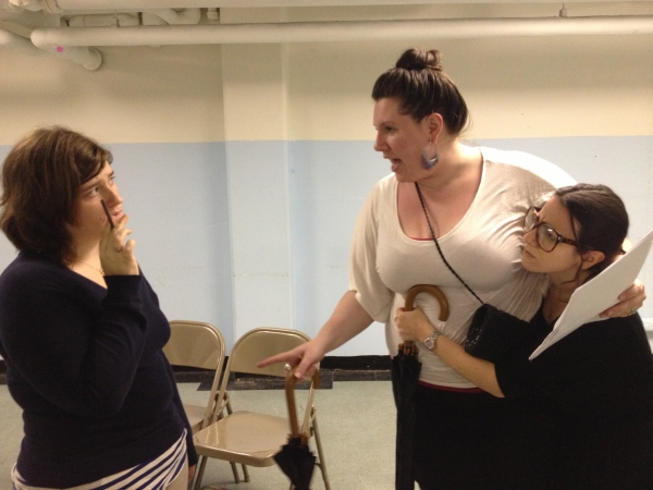 Photo Flash: In Rehearsal with the Cast of MOOSE MURDERS! Image