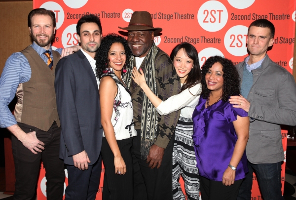 (L-R) Actors Bill Heck, Ryan Shams, Zabryna Guevara, Frankie R. Faison, Sue Jean Kim, Photo