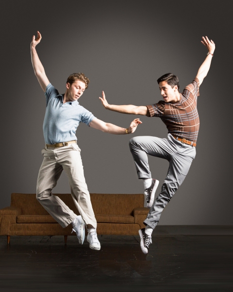Childhood friends Jamie (Leo Ash Evens) and  Alejandro (Michael Rosen) have a dance-o Photo