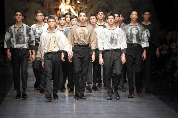 Photo Flash: Dolce&Gabbana Dedicates Men Fall/Winter 2013-14 Collection to 'Devotion' 