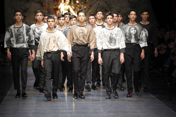 Photo Flash: Dolce&Gabbana Dedicates Men Fall/Winter 2013-14 Collection to 'Devotion' Image