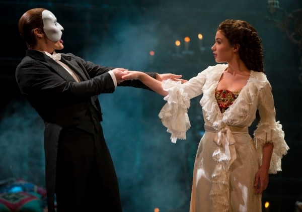 Sierra Boggess and Hugh Panaro. Photo Credit: Joan Marcus Photo