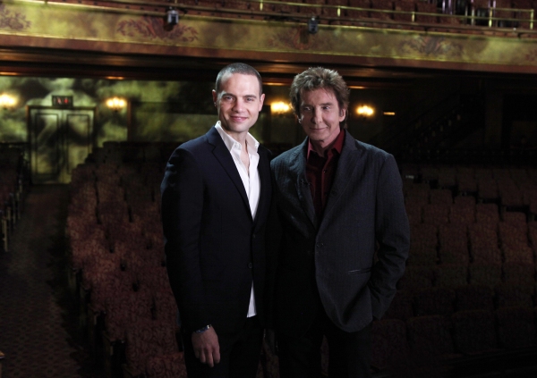 Jordan Roth with Barry Manilow on stage Photo