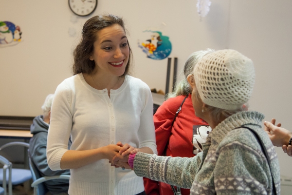 Photo Flash: Cast from Broadway's EVITA Joins Forces with Sing For Your Seniors Image