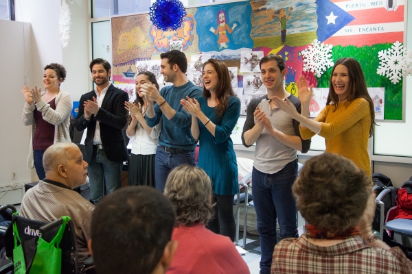 Photo Flash: Cast from Broadway's EVITA Joins Forces with Sing For Your Seniors Image