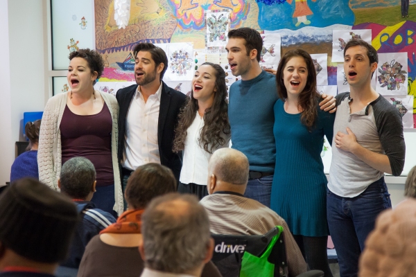 Photo Flash: Cast from Broadway's EVITA Joins Forces with Sing For Your Seniors 