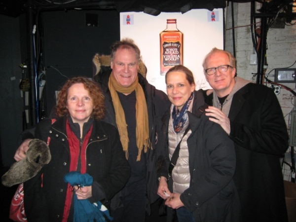 Jay O. Sanders and Mariann Plunkett with WOOLF's Tracy Letts and Amy Morton Photo