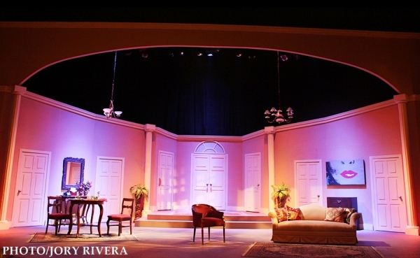 Miguel Faustmann's set design for Repertory Philippines's BOEING-BOEING Photo