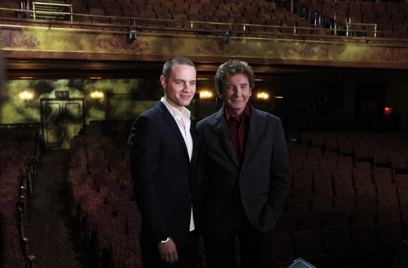 Jordan Roth with Barry Manilow. Photo Credit: Walter McBride
 Photo