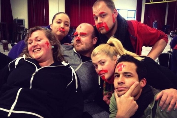 Photo Flash: Saturday Intermission Pics, Jan 26 - Farewell to EVITA, Goodbye to BOOK OF MORMON's Rory O'Malley and More!  Image