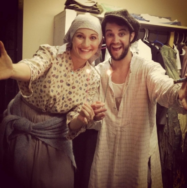 Photo Flash: Saturday Intermission Pics, Jan 26 - Farewell to EVITA, Goodbye to BOOK OF MORMON's Rory O'Malley and More!  Image