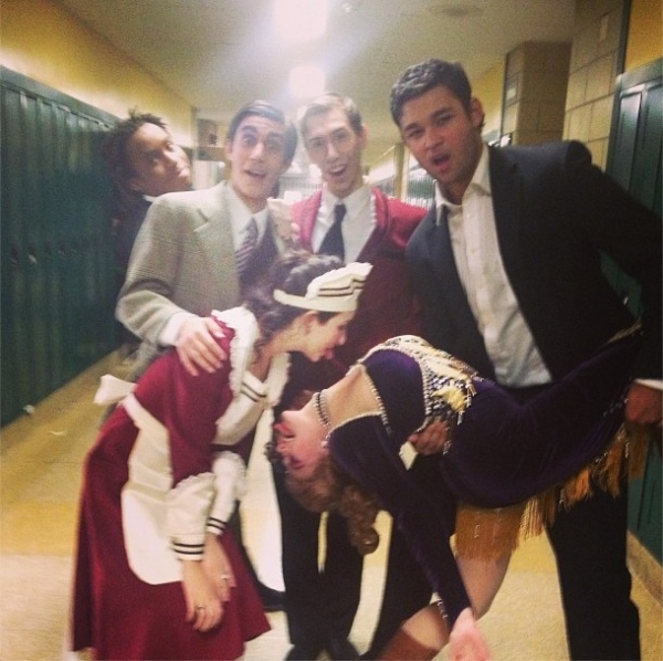 Photo Flash: Saturday Intermission Pics, Jan 26 - Farewell to EVITA, Goodbye to BOOK OF MORMON's Rory O'Malley and More!  Image