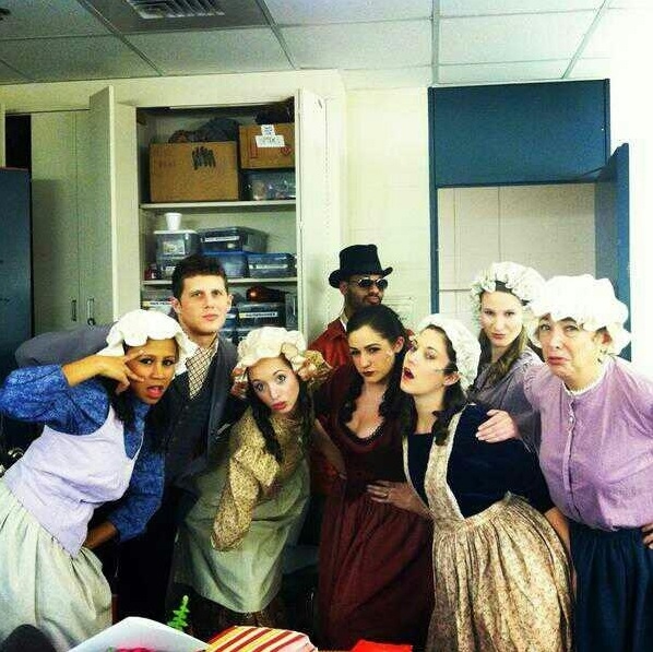 Photo Flash: Saturday Intermission Pics, Jan 26 - Farewell to EVITA, Goodbye to BOOK OF MORMON's Rory O'Malley and More!  Image