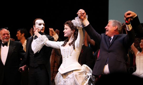 Hal Prince, Hugh Panaro, Sierra Boggess & Cameron Mackintosh Photo