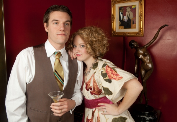 Madison Niederhauser as F. Scott Fitzgerald and Nora Ulrey as Zelda Fitzgerald. at 