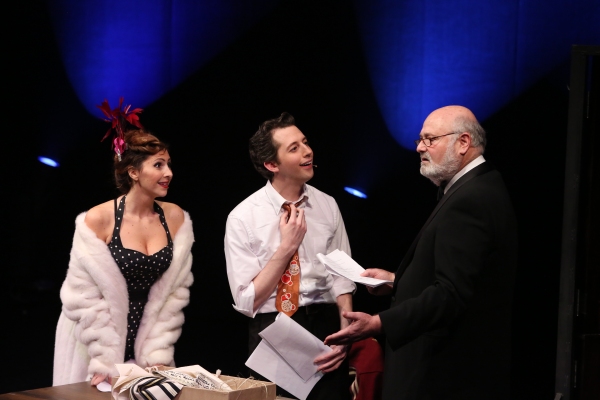 From left, cast members Gina Milo, Josh Grisetti and Rob Reiner perform during a stag Photo
