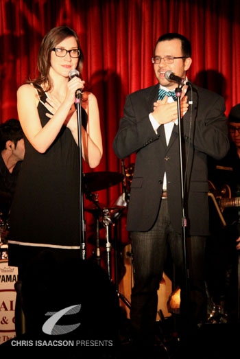 Kait Kerrigan and Brian Lowdermilk making their West Coast Debut at Upright Cabaret
 Photo