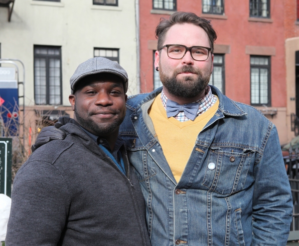 Playwright Ike Holter  & Director Eric Hoff   Photo