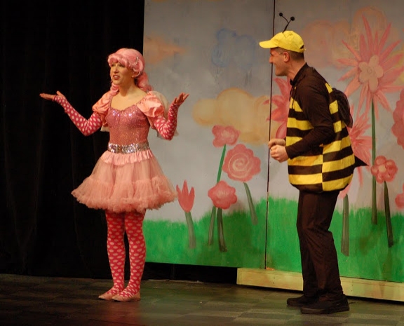 Audra Rizzo (Pinkalicious); Matt Stashin (Mr. Pinkerton and a Bee) Photo