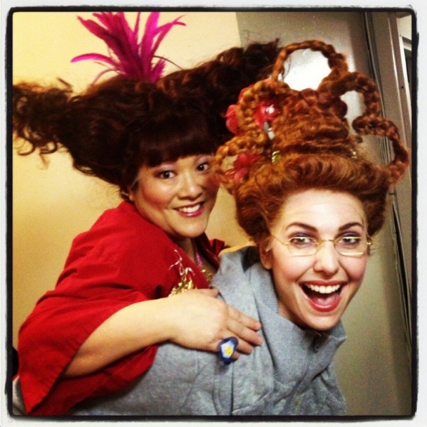Photo Flash: Saturday Intermission Pics, Feb 2, Part 2 - CINDERELLA's Stepsisters, MORMON Wigs, HAIR & More! Image