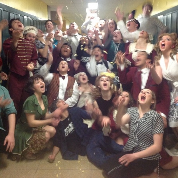 Photo Flash: Saturday Intermission Pics, Feb 2, Part 2 - CINDERELLA's Stepsisters, MORMON Wigs, HAIR & More! Image