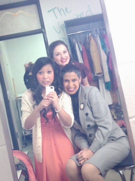 Photo Flash: Saturday Intermission Pics, Feb 2, Part 2 - CINDERELLA's Stepsisters, MORMON Wigs, HAIR & More! Image
