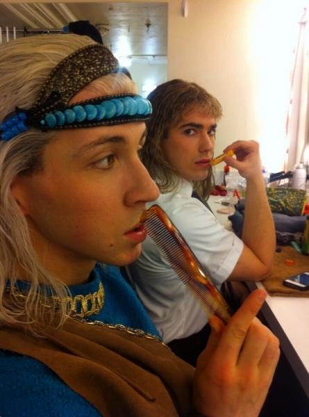 Photo Flash: Saturday Intermission Pics, Feb 2, Part 2 - CINDERELLA's Stepsisters, MORMON Wigs, HAIR & More! Image