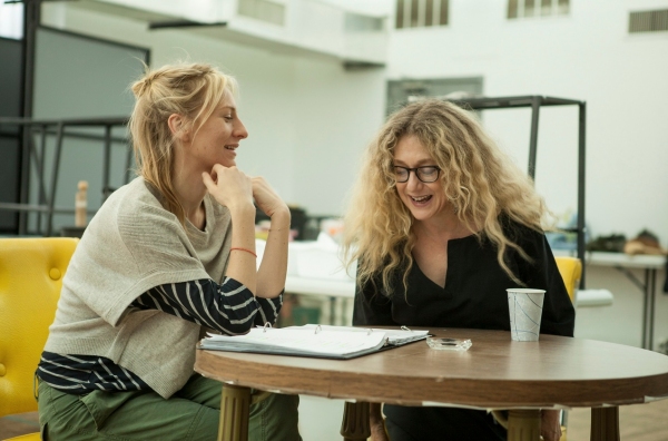 Photo Flash: In Rehearsal with Carol Kane, Pam MacKinnon and the Cast of THE LYING LESSON Image