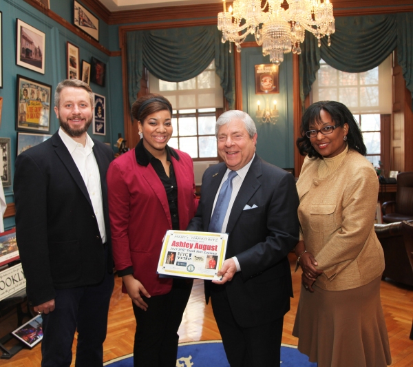 Photo Flash: BP Markowitz Welcomes NYC Youth Poet Laureate Ashley August to Borough Hall Image