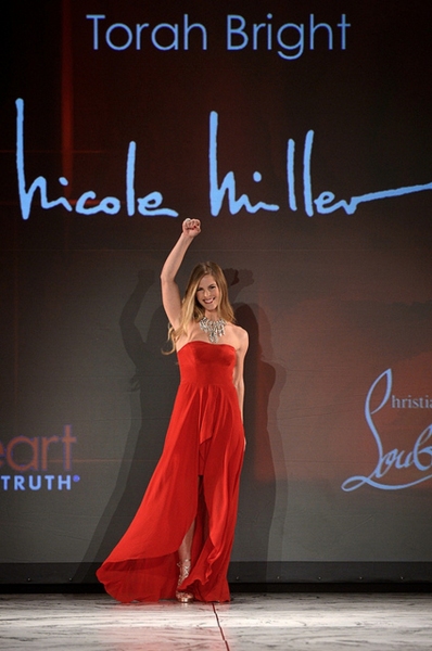 Torah Bright in Nicole Miller (Photo by Getty Images for Heart Truth) Photo