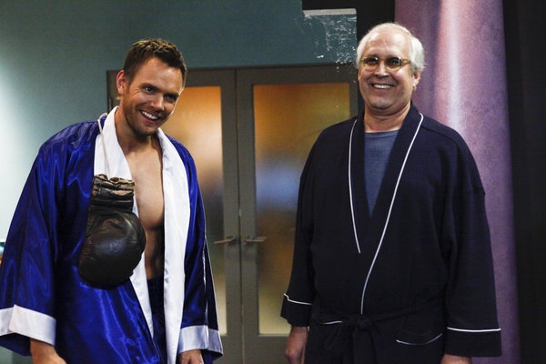 Joel McHale, Chevy Chase Photo