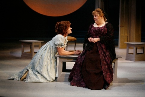 Amelia McClain as Marianne and Penny Slusher as Mrs. Henry Dashwood Photo