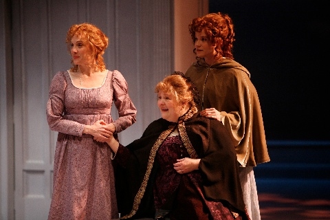 Nancy Lemenager as Elinor, Penny Slusher as Mrs. Henry Dashwood and Amelia McClain as Photo