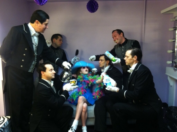 Photo Flash: Saturday Intermission Pics, Feb 9 - Broadway Snowman, ANNIE's Entourage, HAIR Does MOTOWN and More! Image