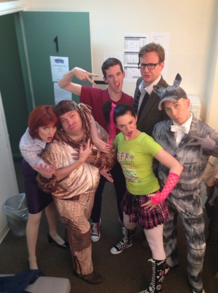 Photo Flash: Saturday Intermission Pics, Feb 9 - Broadway Snowman, ANNIE's Entourage, HAIR Does MOTOWN and More! Image