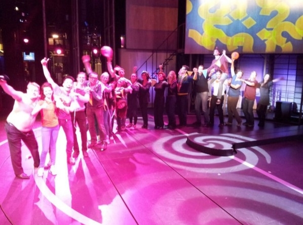 Photo Flash: Saturday Intermission Pics, Feb 9 - Broadway Snowman, ANNIE's Entourage, HAIR Does MOTOWN and More! Image