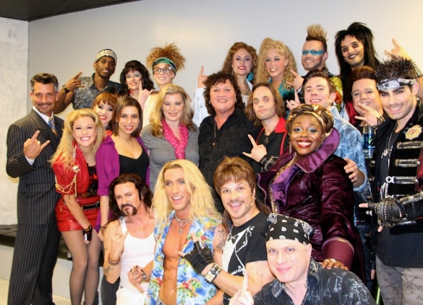 Photo Flash: GLEE's Dot-Marie Jones Visits ROCK OF AGES Las Vegas Image