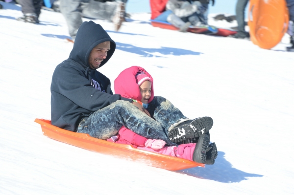 Photo Flash: Snow Day Fun at Crotona Park in the Bronx 