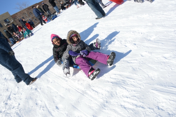 Photo Flash: Snow Day Fun at Crotona Park in the Bronx 