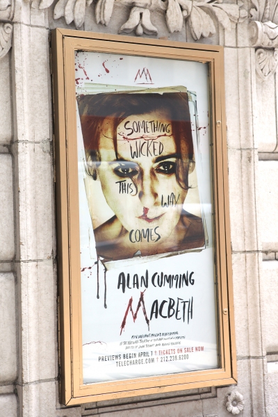 Photo Coverage:  Alan Cumming Helps Install MACBETH Marquee Image