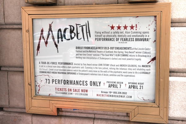Photo Coverage:  Alan Cumming Helps Install MACBETH Marquee Image